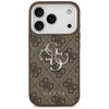 „Guess 4G Big 4G Classic Logo“ dėklas Apple iPhone 17 Pro, rudas / sidabrinis