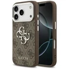 „Guess 4G Big 4G Classic Logo“ dėklas Apple iPhone 17 Pro, rudas / sidabrinis