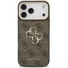 Dėklas Guess 4G Big 4G Classic Logo Big Strap Metal Mygtukai do iPhone 18 Pro Max / 17 Pro Max ruda