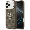 Dėklas Guess 4G Big 4G Classic Logo skirtas Apple iPhone 17 Pro Max rudos spalvos sidabro spalvos