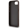 Guess PU 4G Metal Logo Apple iPhone 16e dėklas telefonui rudos spalvos