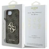 Guess PU 4G Metal Logo Apple iPhone 16e dėklas telefonui rudos spalvos