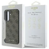 Guess 4G Charm dėklas skirtas Samsung Galaxy A56 rudos spalvos