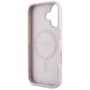 Guess 4G Circle Classic Logo MagSafe iPhone 16 Dėklas - Rožinė