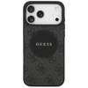Dėklas Guess 4G Circle Classic Logo MagSafe skirtas Apple iPhone 17 Pro Max juodos spalvos