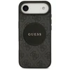 Dėklas GUESS 4G Circle Classic Logo MagSafe skirtas Apple iPhone 17 Air juodos spalvos