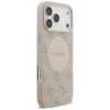 Dėklas Guess 4G Circle Classic Logo MagSafe skirtas Apple iPhone 17 Pro Max pink