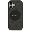 „Guess 4G Circle Classic Logo MagSafe“ dėklas, skirtas iPhone 17 - juodas
