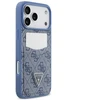 Dėklas Guess 4G Double Card Triange do iPhone 18 Pro Max / 17 Pro Max mėlyna
