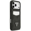 Dėklas Guess 4G Double Card Triangle do iPhone 18 Pro Max / 17 Pro Max juoda