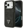 Dėklas Guess 4G Double Card Triangle, skirtas iPhone 18 Pro / 17 Pro, juodas