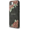 Guess 4G Flowers Print MagSafe dėklas iPhone 16e - juodas