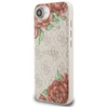 Guess 4G Flowers Print MagSafe iPhone 16e Dėklas - Rožinė