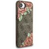 Guess 4G Flowers Print MagSafe dėklas iPhone 16e - ruda