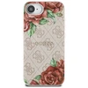 Guess 4G Flowers Print MagSafe iPhone 16e Dėklas - Rožinė