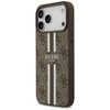 GUESS dėklas, skirtas IPHONE 17 Pro Max, suderinamas su MagSafe GUHMP17XP4RPSW (4G spausdintos juostelės), rudas