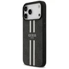 GUESS dėklas, skirtas IPHONE 17 Pro Max, suderinamas su MagSafe GUHMP17XP4RPSK (4G spausdintos juostelės), juodas