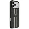 GUESS dėklas, skirtas IPHONE 17 Pro Max, suderinamas su MagSafe GUHMP17XP4RPSK (4G spausdintos juostelės), juodas