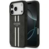 GUESS dėklas, skirtas IPHONE 17 Pro, suderinamas su MagSafe GUHMP17LP4RPSK (4G spausdintos juostelės), juodas