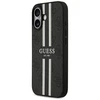 „Guess 4G“ dryžuotas „MagSafe“ dėklas, skirtas „iPhone 17“ - juodas