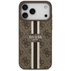 GUESS dėklas, skirtas IPHONE 17 Pro Max, suderinamas su MagSafe GUHMP17XP4RPSW (4G spausdintos juostelės), rudas