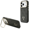 Dėklas Guess 4G PU Triangle Logo &amp; Stir Camera Magsafe skirtas Apple iPhone 17 Pro juodos spalvos