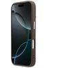 Dėklas Guess 4G PU Triangle Logo & Stand Camera Magsafe do iPhone 18 Pro / 17 Pro ruda