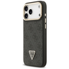 Dėklas Guess 4G PU Triangle Logo &amp; Stir Camera Magsafe skirtas Apple iPhone 17 Pro Max juodos spalvos