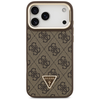 Dėklas Guess 4G PU Triangle Logo &amp; Stir Camera Magsafe skirtas Apple iPhone 17 Pro Max rudos spalvos