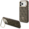 Dėklas Guess 4G PU Triangle Logo &amp; Stir Camera Magsafe skirtas Apple iPhone 17 Pro Max rudos spalvos
