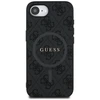 GUESS dėklas skirtas Apple iPhone 16e (SE 4 2025) suderinamas su MagSafe GUHMPSE4G4GFRK (PU 4G Ring Classic Logo) juodos spalvos