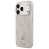 Original dėklas GUESS 4G Strass Logo & Big Strap Metal Mygtukai MagSafe skirtas Apple iPhone 17 Pro pink