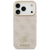 Original dėklas GUESS 4G Strass Logo & Big Strap Metal Mygtukai MagSafe skirtas Apple iPhone 17 Pro pink