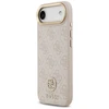Original dėklas GUESS 4G Strass Logo & Big Strap Metal Mygtukai MagSafe skirtas Apple iPhone 17 Air pink