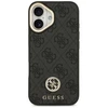GUESS dėklas, skirtas IPHONE 17, suderinamas su MagSafe GUHMP17SP4GRMDEK (PU W/ 4G Strass Logo) juodas
