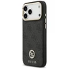 GUESS dėklas, skirtas IPHONE 17 Pro Max, suderinamas su MagSafe GUHMP17XP4GRMDEK (PU W/ 4G Strass Logo) juodas