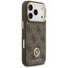 GUESS dėklas, skirtas IPHONE 17 Pro, suderinamas su MagSafe GUHMP17LP4GRMDEW (PU su 4G Strass logotipu), ruda