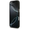 GUESS dėklas, skirtas IPHONE 17, suderinamas su MagSafe GUHMP17SP4GRMDEK (PU W/ 4G Strass Logo) juodas
