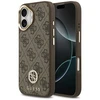 GUESS dėklas, skirtas IPHONE 17, suderinamas su MagSafe GUHMP17SP4GRMDEW (PU su 4G Strass logotipu), ruda