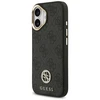 GUESS dėklas, skirtas IPHONE 17, suderinamas su MagSafe GUHMP17SP4GRMDEK (PU W/ 4G Strass Logo) juodas