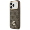 GUESS dėklas, skirtas IPHONE 17 Pro, suderinamas su MagSafe GUHMP17LP4GRMDEW (PU su 4G Strass logotipu), ruda