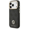 GUESS dėklas, skirtas IPHONE 17 Pro, suderinamas su MagSafe GUHMP17LP4GRMDEK (PU W/ 4G Strass Logo) juodas