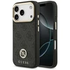 GUESS dėklas, skirtas IPHONE 17 Pro, suderinamas su MagSafe GUHMP17LP4GRMDEK (PU W/ 4G Strass Logo) juodas