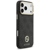 GUESS dėklas, skirtas IPHONE 17 Pro Max, suderinamas su MagSafe GUHMP17XP4GRMDEK (PU W/ 4G Strass Logo) juodas