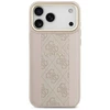 GUESS dėklas, skirtas IPHONE 17 Pro Max, suderinamas su MagSafe GUHMP17XPG4SEMCP (PU su 4G juostele), rožinis