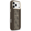 GUESS dėklas, skirtas IPHONE 17 Pro Max, suderinamas su MagSafe GUHMP17XPG4SEMCW (PU su 4G juostele), rudas