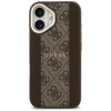 GUESS dėklas, skirtas IPHONE 17, suderinamas su MagSafe GUHMP17SPG4SEMCW (PU su 4G juostele), ruda