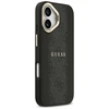 GUESS dėklas, skirtas IPHONE 17, suderinamas su MagSafe GUHMP17SPG4SEMCK (PU su 4G juostele), juodas