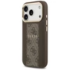 GUESS dėklas, skirtas IPHONE 17 Pro, suderinamas su MagSafe GUHMP17LPG4SEMCW (PU su 4G juostele), rudas