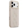 GUESS dėklas, skirtas IPHONE 17 Pro Max, suderinamas su MagSafe GUHMP17XPG4SEMCP (PU su 4G juostele), rožinis